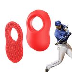 2 Pack Batter's Baseball Thumb Guard for Pro Batters, Hitter Training Aid, Thumb Guard Baseball & Softball Baseball Batting Grip Baseball Accessories Baseball Training Equipment Reduce Bat Sting-Red