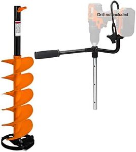 Nordic Legend E-Drill Nylon Ice Auger Combo and Universal Adapter with 14” Extension (8-in)