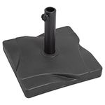 Woodside Black 20kg Universal Heavy Duty Garden Patio Parasol Umbrella Base Weight Stand