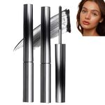 2PCS Mascara Black,Iron Strong Mascara,3D Curling Eyelash Iron Mascara,Flake Mascara Waterproof,Mascara Black Volume and Length Waterproof,Smudge Proof Mascara,Lengthening Mascara Black