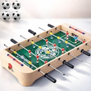 Miosea Kids Foosball Tabletop Game Wood Football Table, Non-Slip Base & Easy-Grip Handles - Develop Coordination & Teamwork - Gift for Boys Girls