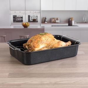 Russell Hobbs 34cm Roaster – Black Non-Stick Baking Pan