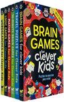 Brain Games Clever Kids 6 Books Collection Set (Brain Games,Travel Puzzle, Maths Games, Logic Games, WordSearches & 10-Minute Brain Games)