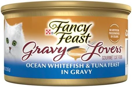 FANCY FEAST Adult Seafood Gravy Lovers Whitefish and Tuna Wet Cat Food 24x85g