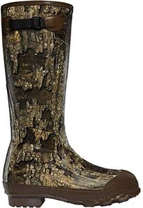 LaCrosse Burly Rubber Hunting & Work Boots for Men - Waterproof ZXT Rubber with Foam Insulation, Top Strap, EVA Footbed, and Slip-Resistant Outsole, Realtree Timber -8