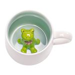 Phitihui Cute Frog Mug,3D Animal Ceramic Coffee Tea Cup,Graduation Birthday Gifts Valentines Mothers Day Easter Christmas for Women Men Mum Her Girl Boy Kid Teacher Friend