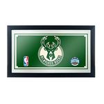 Trademark Gameroom NBA Milwaukee Bucks Framed Logo Mirror