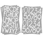 2 inch Self-Adhesive Vinyl Alphabet Letters Numbers Kit, Modern Mailbox Numbers Sticker for Mailbox, Signs, Window, Door, Cars, Trucks, Home, Business, Address Number, Name, Craft (Pure White)