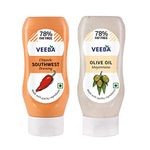 Veeba Chipotle Southwest Dressing, 300g with Olive Oil Mayonnaise, 300g