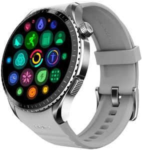 Noise Origin Smart Watch Smoothest UI Experience (New Nebula UI) & EN 1 Processor, 1.46 ApexVision AMOLED Display, Stainless Steel Build, Contour-Cut Design, Fitness Age, Fast Charging (Silver Grey)