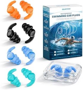Schwimm Ohrstöpsel für Erwachsene, 4 Paar Wasserdichte Wiederverwendbare Weich Silikon Ohrstöpsel Ohrschutz zum Duschen Schwimmen Surfen Schnorcheln und andere Wassersportarten