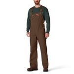 Dickies mens Bib Overalls, Rinsed Timber, 42W x 30L US