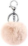 Unpafcxddyig Pom Pom Keychain Artif