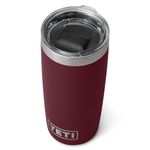 YETI Rambler Tumbler, Vaccum Insulated Stainless Steel Tumbler with Magslider Lid, Wild Vine Red, 10 oz (296 ml)