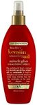 OGX Frizz-Free + Keratin Smoothing Oil Miracle Gloss Spray, 5 in 1, De-frizz & Shiny Hair, Argan Oil