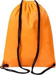 Drawstring Gym Bag 2PCS String Bags Gym Sack Backpack PE Bags for Women Men Trainer Swimming Bag Travel Beach School Holidays Suitable for Sports,kids,Boys,Girls (Orange 1pc)