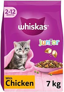 Whiskas Junior Chicken 7 kg Bag, Kitten Cat Dry Food - Pack May Vary