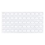 TUPARKA 50 Pcs Self Adhesive Rubber Feet Transparent Bumper Pads for Furniture Glass Tables Crafts Wall Protectors，6 x 2mm