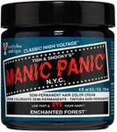 MANIC PANIC Enchanted Forest Green Hair Dye – Classic High Voltage - Semi Permanent Deep Teal Green Hair Color With Blue Undertones - Vegan, PPD & Ammonia Free (4oz)