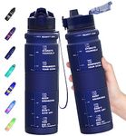 SOIOMES 17 oz Water Bottle with Times to Drink