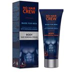 NO HAIR CREW Body Hair Removal Cream – Depilatory Cream. Made for Men, 200 ml