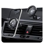 Spigen Magnetic Air Vent Car Mobile Holder [Super Strong Magnet] [MagSafe Ring Included][Extra Mini Dashboard Mount] for iPhone 17/16/15/13/12, Samsung Galaxy Series and More - Black