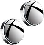 2 Pcs Blind Spot Mirrors For Cars,Adsorption installation,Convex Rear View Mirror with Wide 360° Angle Adjustable HD Glass(Round, Pack of 2)