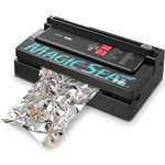 MAGIC SEAL Precision Vacuum Sealer Machine MS300, Commercial Double Pump Food Sealer with Built-in Auto Cooling System, Compatible with Mylar, Smooth and Embossed Bags, Extra Wide 8 mm Seal