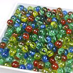 Marbles Cats Eyes Glass Marble/Sling Shot Ammo 500 pcs. Size is Approximately 5/8.1 inch Green Shooter 10 pcs