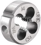 uxcell 7/16-14 UNC Round Die, Machine Thread Right Hand Threading Die, Alloy Tool Steel Screw Thread Cutting Die