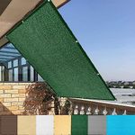 Sunscreen Awning Canopy 1.8x2.4m Garden Fence Screen Outdoor Pergola Awnings Weatherproof UV Protection for Patio Backyard Lawn Deck Sand, Dark Green