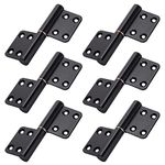 6 Pcs 4 Inch Lift Off Hinges Flag Hinges Black Door Hinge Small Lift-Off Hinge Removable Hinges