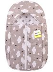 Kwitchy Baby Sleeping Bags New Born Baby Bed | Carry Nest | Portable Bassinet | Cotton | Bedding Set | Holder | Carrier | Mattress | Infants | Boys & Girls (0-12 Months, Grey)