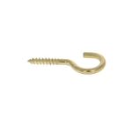 MroMax 100Pcs Screw Eye Hook 25mm x 7.4mm Jewelry Findings Eyelet Screw Eye Clasp Hooks for Hang Plants Gold