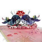 CUTPOPUP Dolphin Couple, Anniversary Card Pop Up (Dolphin Couple) US8-BD128CA1520