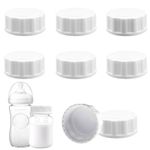 6pcs Travel Bottle Caps for Philips Avent, Baby Bottle Lid Replacement Baby Bottle Caps with Sealing Gasket Compatible with Avent Wide-Mouth Bottles