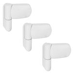 UPVC Door Flag Hinge Avocet MT3D Mini Triad Adjustable For Double Glazing Doors (White pack of 3)