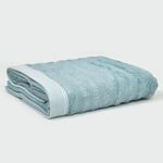 haus & kinder 100% Bamboo Towel for Bath Large Size | 600 GSM Ultra Soft & Quick Dry Towel for Bath | Bath Towel for Men and Women | 70 cm x 140cm | Cloud Blue (Pack of 1)