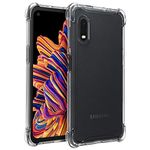 Osophter for Samsung Galaxy Xcover Pro Case Clear Transparent Reinforced Corners TPU Shock-Absorption Flexible Cell Phone Cover for Samsung Galaxy Xcover Pro(Clear)