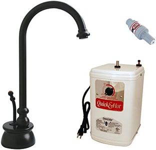 Westbrass D261HFP-12 10" Calorah 1-Handle Hot Water Dispenser Faucet with Instant Hot Tank, Oil Rubbed Bronze