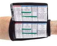 WristCoaches QB Wrist Coach - Playbook Wristband (Youth - Black) - Heavy Duty Football Wristbands for Boys with Three Playsheet Compartments - Perfect for Flag Football and Tackle Football