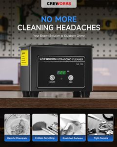 CREWORKS 10L Ultrasonic Cleaner – Stainless Steel Professional Cleaning Machine