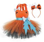 Happy Cherry Caveman Costume for Kids Girls Historical Cavegirl Tulle Dress Princess Stone Age Outfit Halloween Cosplay