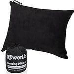 POWERLIX Camping Pillow - Memory Foam Washable/Inflatable Camp Pillow for Backpacking Hiking Camping Picnic,Travel Pillow for Airplanes,Compressible Backpacking Pillow,Machine Washable Cover