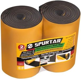 Spurtar Garage Wall Protector 79" x 8" x 1/4" 2 Pack, Waterproof Garage Parking Aid Car Door Protector Self Adhesive EVA Foam Wall Padding, Garage Door Guards Black