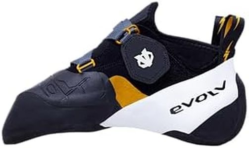 EVOLV Shaman Pro Rock Climbing Shoe for Bouldering & Sport Climbing - Black/White - 11.5