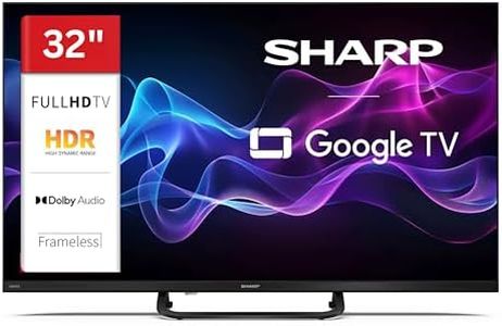 Sharp 32HF3965E 32 Zoll QLED Fernseher Google TV - Full HD Smart TV mit HDR, Blutooth, Google Assistant und Triple-Tuner (2026)