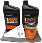 Generac 5W-30 Full Synthetic Oil Change Kit 2 Quarts oil and Filter