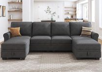 HONBAY Sectional Sofa with Storage 