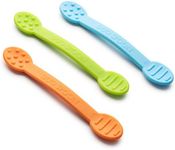 Special Supplies Duo Spoon Oral Motor Therapy Tools, 3 Pack, Textured Stimulation and Sensory Input Treatment for Babies, Toddlers or Kids, BPA Free Silicone with Flexible, Easy Handle